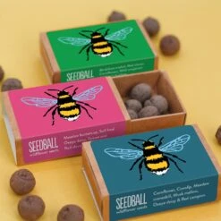 Seedballs Bee Matchboxes 12 Seedballs Bee Matchboxes -Plants Shop pl2000048431 card5 lg