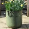 Verdigris Tall Metal Planter