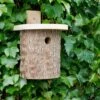 Natural Log Tit Nesting Box