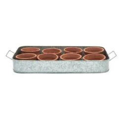 Terracotta Grow Pots - Set Of 8 With Tray 17 Terracotta Grow Pots - Set Of 8 With Tray -Plants Shop pr2000028372 card9 lg