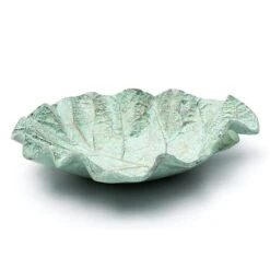 Verdigris Leaf Bird Bath 9 Verdigris Leaf Bird Bath -Plants Shop pr2000028402 card5 lg