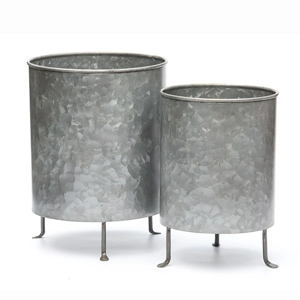Galvanised Planter On Legs 2 Galvanised Planter On Legs - Image 2