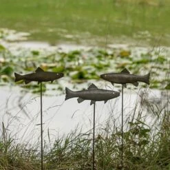 Antique Pewter Metal Trout Stake 19 Antique Pewter Metal Trout Stake -Plants Shop pr2000028881 card10 lg
