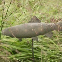 Antique Pewter Metal Trout Stake 13 Antique Pewter Metal Trout Stake -Plants Shop pr2000028881 card4 lg