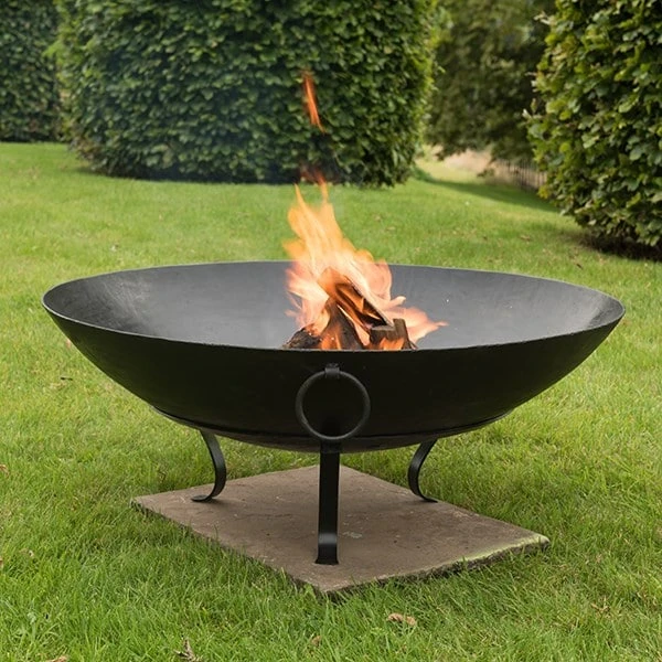 Iron Disc Fire Pit Bowl With Tripod Base 2 Iron Disc Fire Pit Bowl With Tripod Base - Image 2