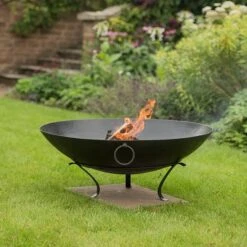 Iron Disc Fire Pit Bowl With Tripod Base 10 Iron Disc Fire Pit Bowl With Tripod Base -Plants Shop pr2000029435 card5 lg