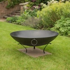 Iron Disc Fire Pit Bowl With Tripod Base 11 Iron Disc Fire Pit Bowl With Tripod Base -Plants Shop pr2000029435 card6 lg