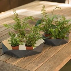 Enamelled Geo Metal Plant Tray -Plants Shop pr2000031479 card5 lg