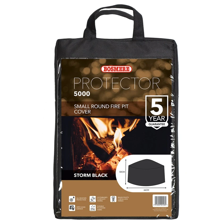 Small Round Fire Pit Cover - Black 1 Small Round Fire Pit Cover - Black