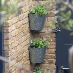 Galvanised Corner Wall Planters - Set Of 3 -Plants Shop pr2000033944 card4 lg
