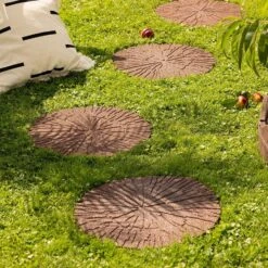 Recycled Stepping Stone Cracked Log