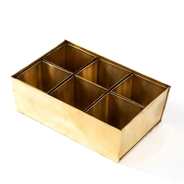 Brass Tray With 6 Brass Grow Pods 6 Brass Tray With 6 Brass Grow Pods - Image 6