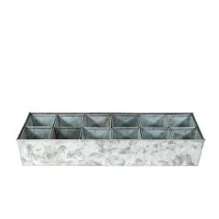 Galvanised Tray With 12 Grow Pods 8 Galvanised Tray With 12 Grow Pods -Plants Shop pr2000037486 card4 lg