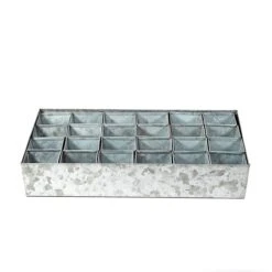 Galvanised Tray With 24 Grow Pods 8 Galvanised Tray With 24 Grow Pods -Plants Shop pr2000037488 card3 lg