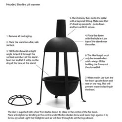 Hooded Jiko Fire Pit Warmer With FREE Fire Starter Dome -Plants Shop pr2000037500 card9 lg