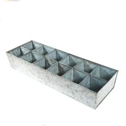 Galvanised Tray With 12 Large Grow Pods 10 Galvanised Tray With 12 Large Grow Pods -Plants Shop pr2000037508 card4 lg