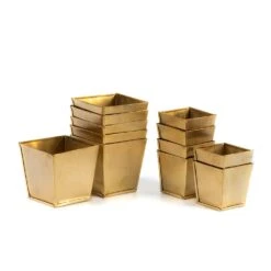 Brass Pots - Set Of 6 10 Brass Pots - Set Of 6 -Plants Shop pr2000037511 card3 lg
