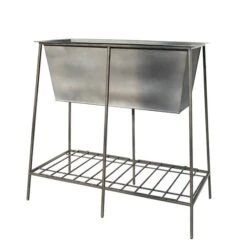 Trough Stand With Shelf - Long 8 Trough Stand With Shelf - Long -Plants Shop pr2000037547 card3 lg