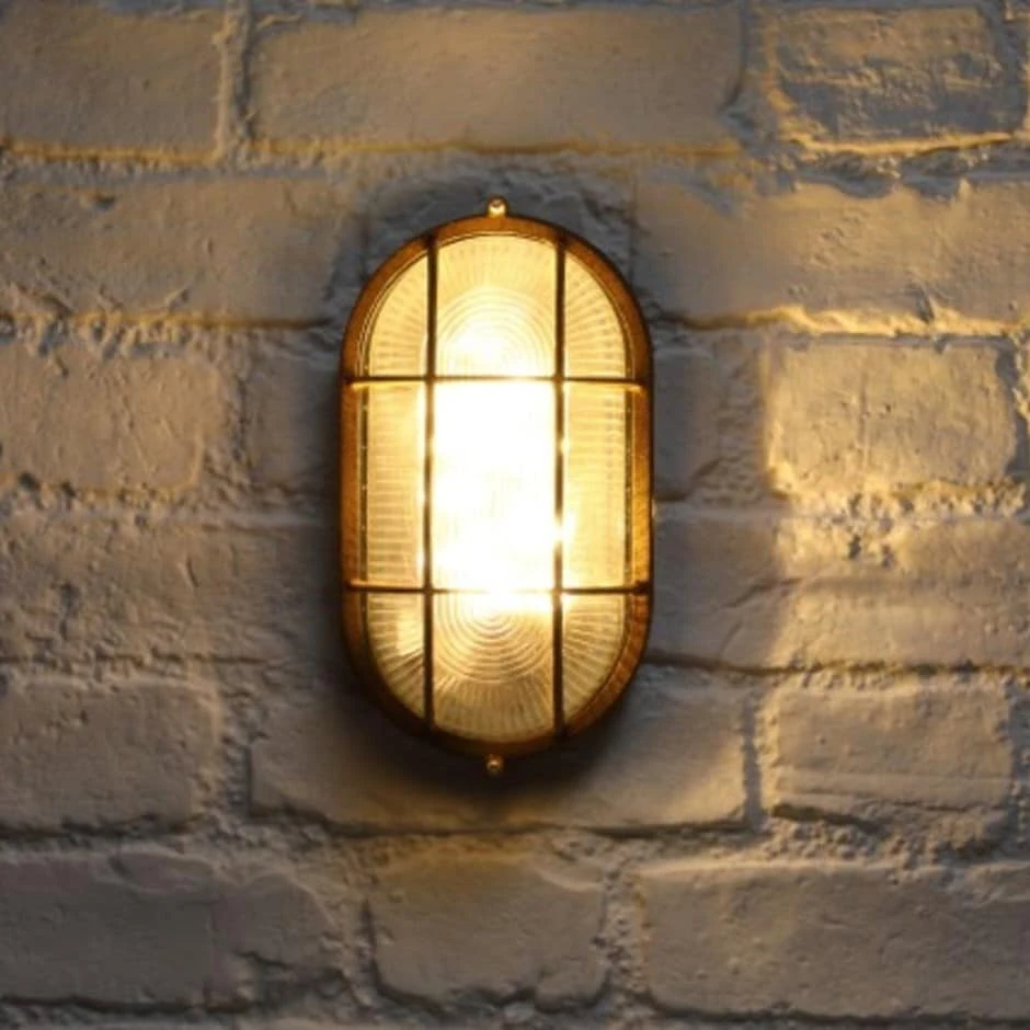Solar Oval Bulkhead Wall Light 1 Solar Oval Bulkhead Wall Light