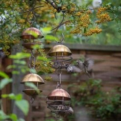 Brushed Copper Satellite Bird Seed Feeder 11 Brushed Copper Satellite Bird Seed Feeder -Plants Shop pr2000040690 card5 lg