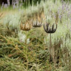 Flower Stake Tealight Holder - Antique Bronze -Plants Shop pr2000040769 card4 lg