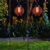 Forli Flaming Lanterns - Set Of 2