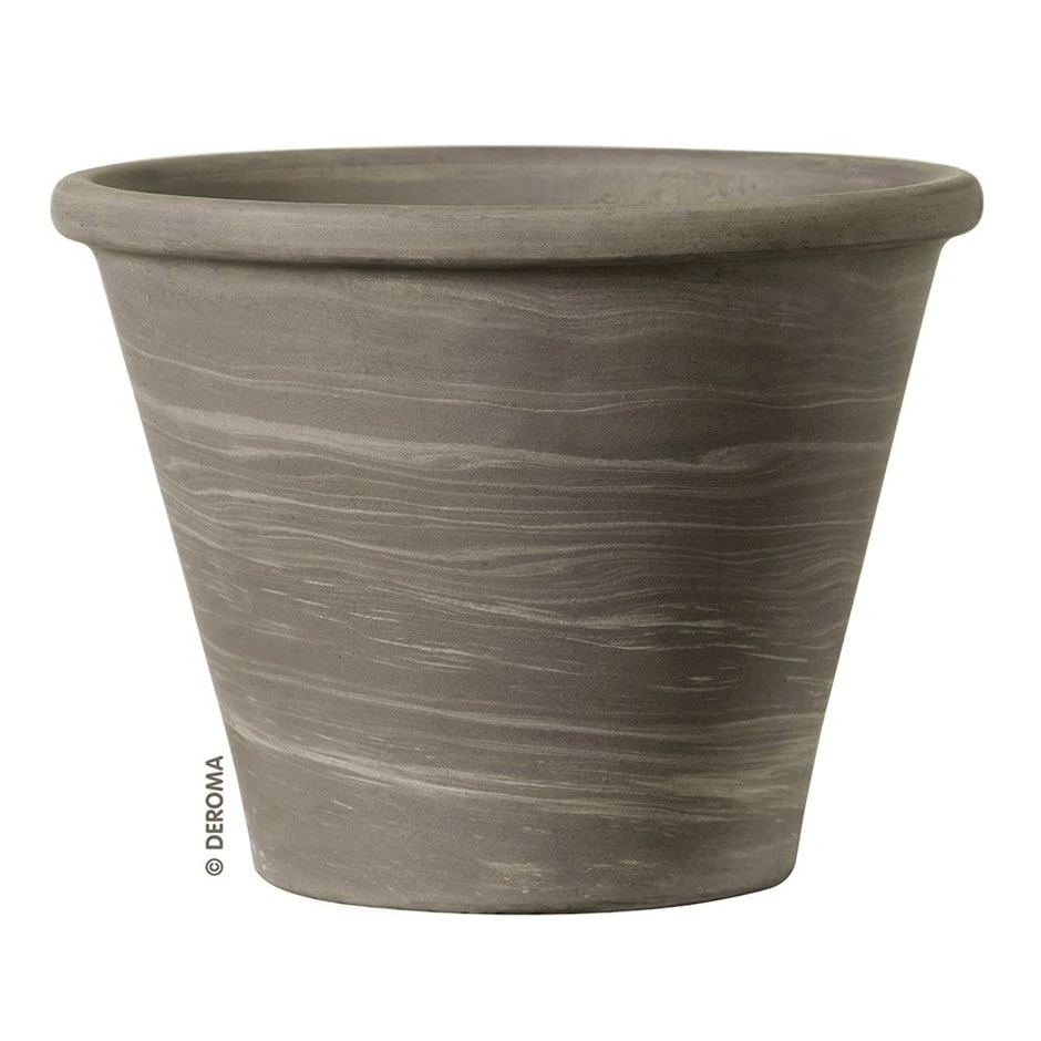 Marbled Grey Italian Terracotta Pot 1 Marbled Grey Italian Terracotta Pot