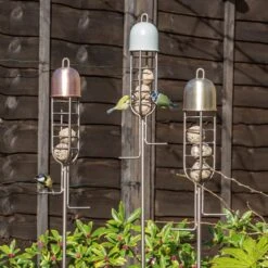 Garden Stake Fat Ball Feeder - Putty Grey