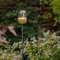 Tulip Stake Tealight Holder (adjustable Height) - Brushed Brass -Plants Shop pr2000041729 card7 lg