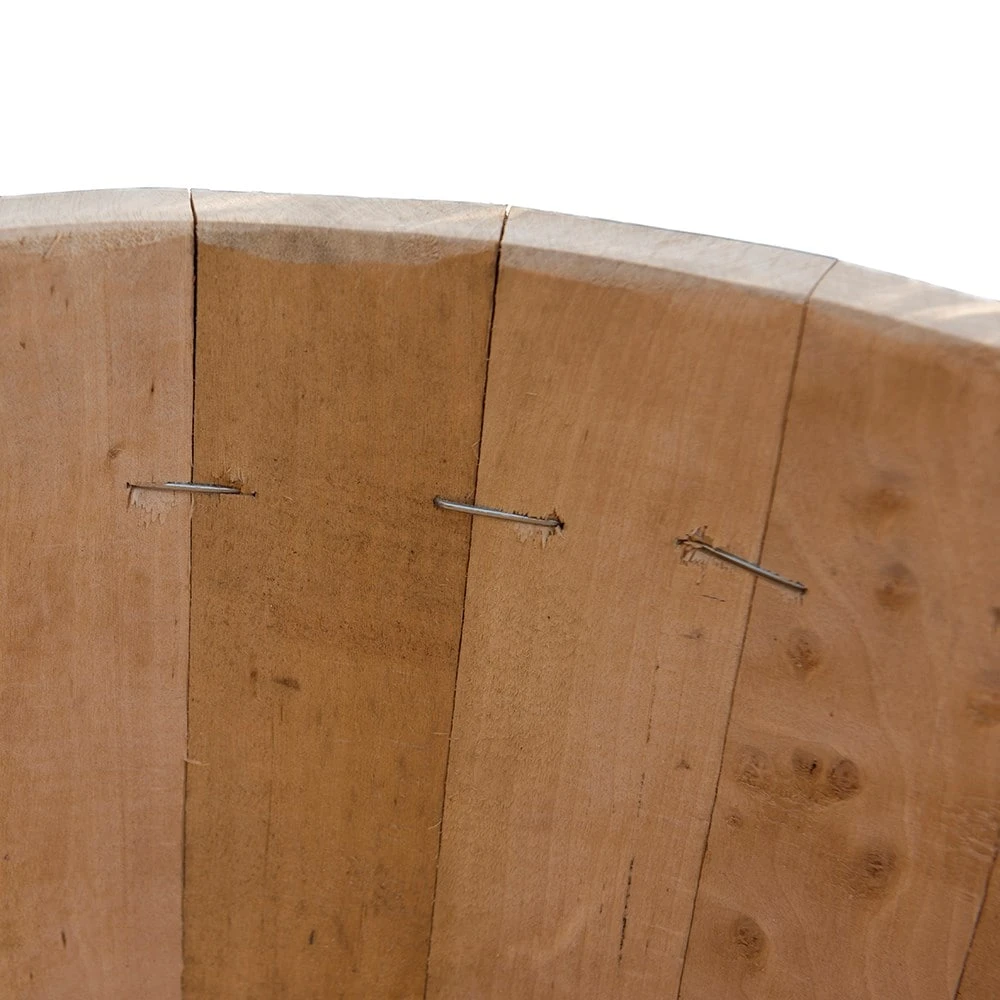 Hardwood Barrel Planter 6 Hardwood Barrel Planter - Image 6