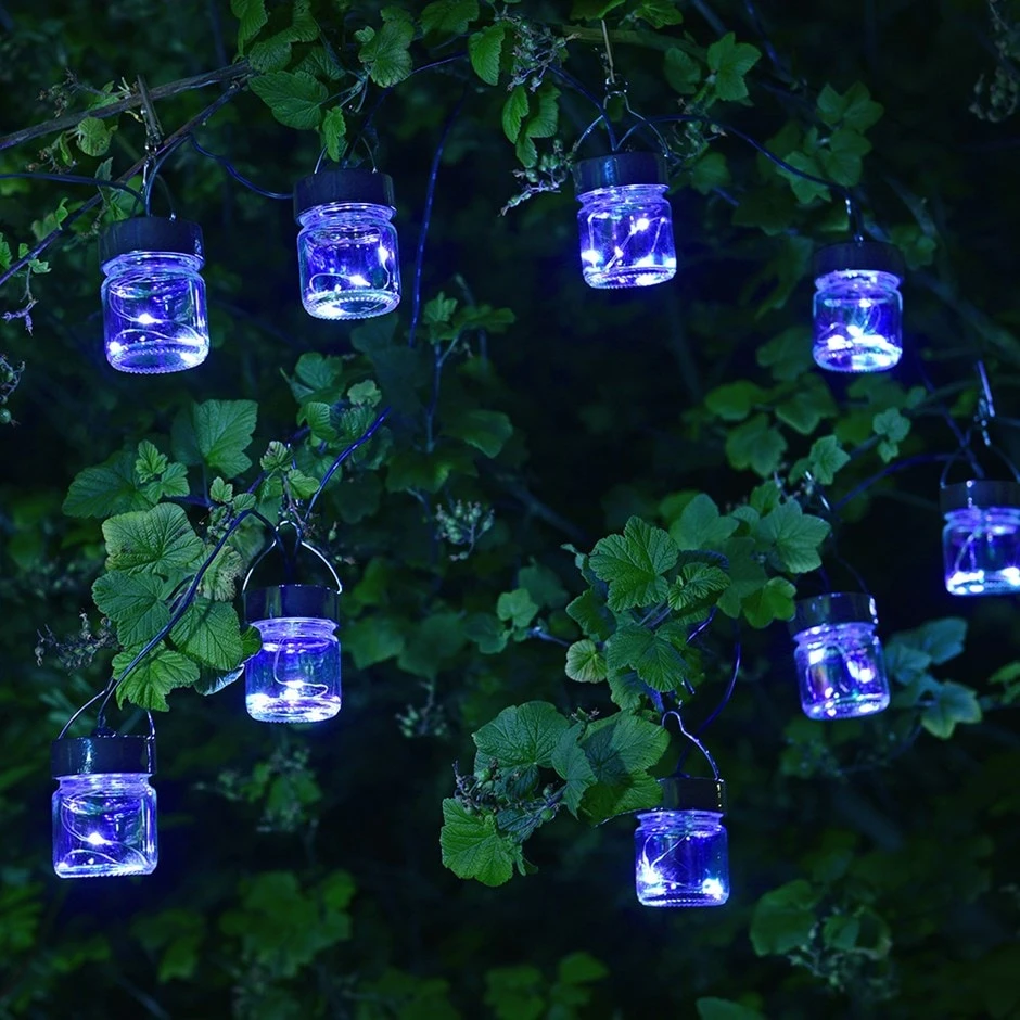 10 Firefly Opal Jar String Lights 1 10 Firefly Opal Jar String Lights
