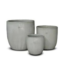 Glazed Ceramic Pot - White 12 Glazed Ceramic Pot - White -Plants Shop pr2000046300 card4 lg