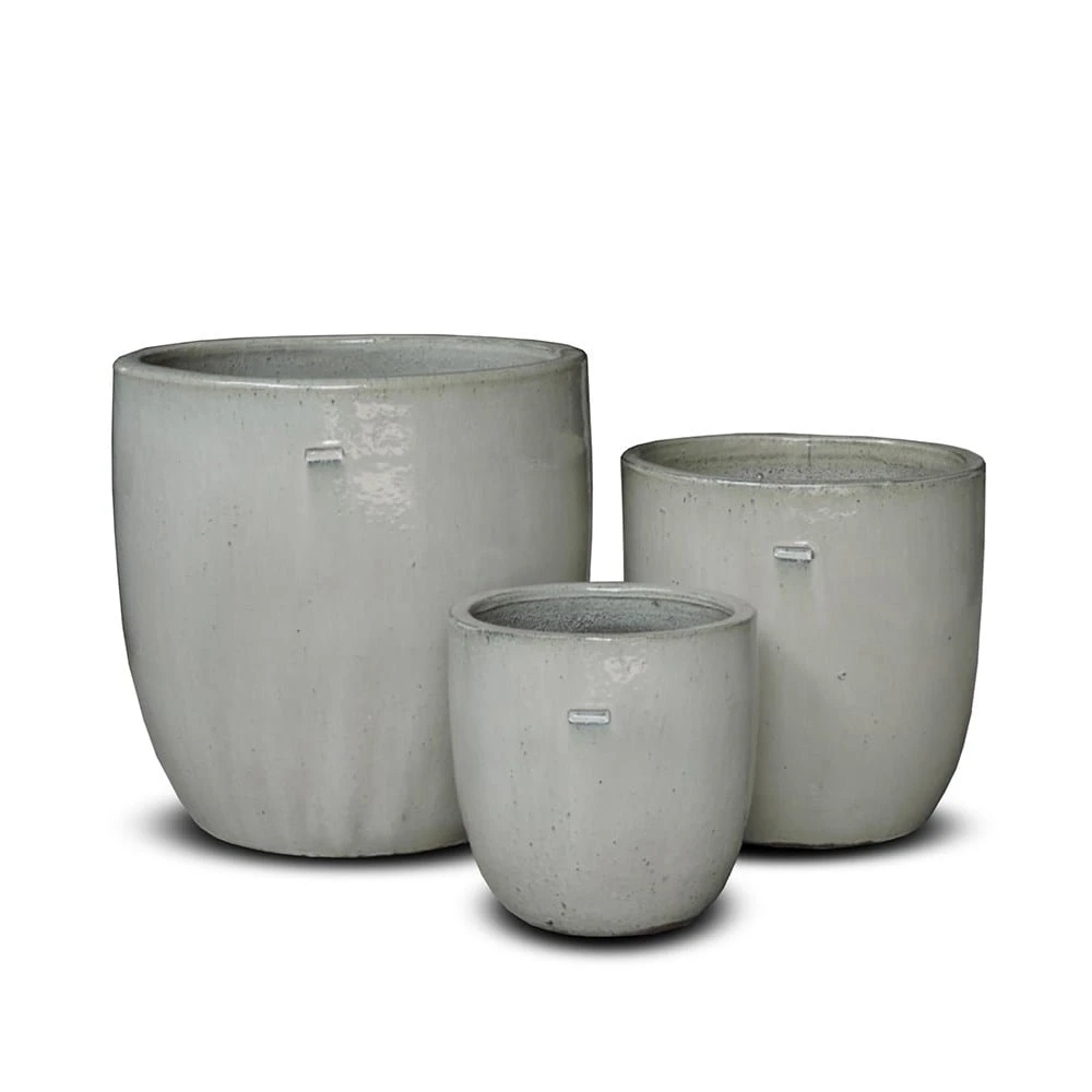 Glazed Ceramic Pot - White 4 Glazed Ceramic Pot - White - Image 4