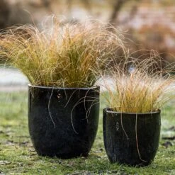 Glazed Ceramic Pot - Misty Black 10 Glazed Ceramic Pot - Misty Black -Plants Shop pr2000046301 card5 lg