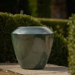 Glazed Terracotta Feature Pot - Moss Green 10 Glazed Terracotta Feature Pot - Moss Green -Plants Shop pr2000046302 card5 lg