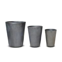 Glazed Terracotta Long Tom Pot - Matt Charcoal 9 Glazed Terracotta Long Tom Pot - Matt Charcoal -Plants Shop pr2000046307 card5 lg