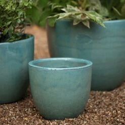 Glazed Terracotta Pot - Reef Blue -Plants Shop pr2000046329 card3 lg