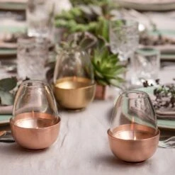 Tulip Tealight Holder - Copper 11 Tulip Tealight Holder - Copper -Plants Shop pr2000046888 card4 lg