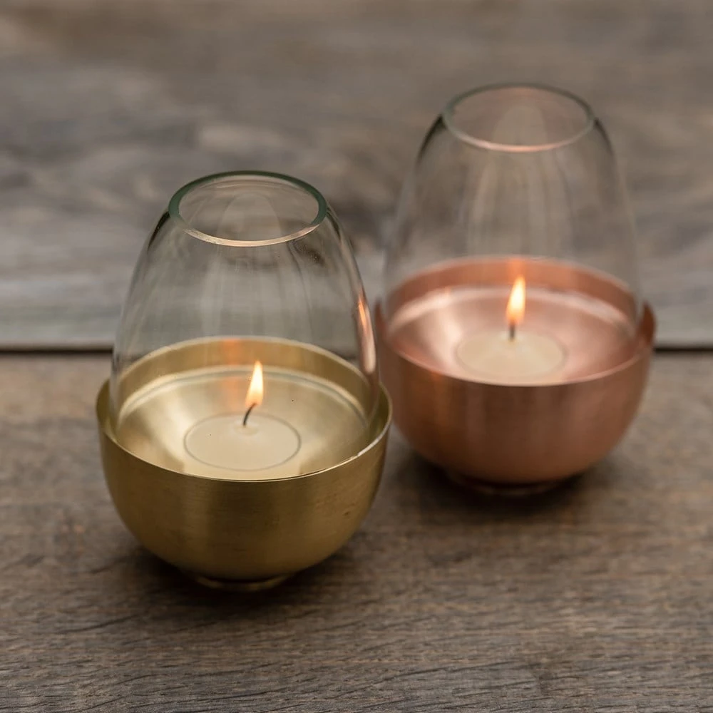 Tulip Tealight Holder - Brass 7 Tulip Tealight Holder - Brass - Image 7