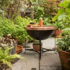 Fire Pit/table With Copper Top - Low -Plants Shop pr2000046896 card3 lg