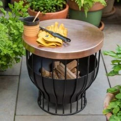 Fire Basket/table With Copper Top -Plants Shop pr2000046902 card8 lg