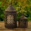 Metal Lanterns - Set Of 2