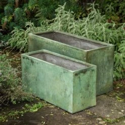 Rectangular Terrace Planter - Verdigris 10 Rectangular Terrace Planter - Verdigris -Plants Shop pr2000048712 card3 lg