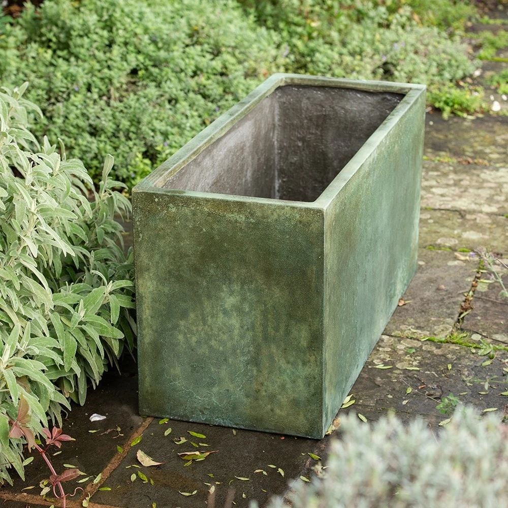 Rectangular Terrace Planter - Verdigris 6 Rectangular Terrace Planter - Verdigris - Image 6