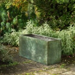 Rectangular Terrace Planter - Verdigris 15 Rectangular Terrace Planter - Verdigris -Plants Shop pr2000048712 card8 lg