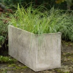 Rectangular Terrace Planter - Weathered Cream 19 Rectangular Terrace Planter - Weathered Cream -Plants Shop pr2000048714 card10 lg