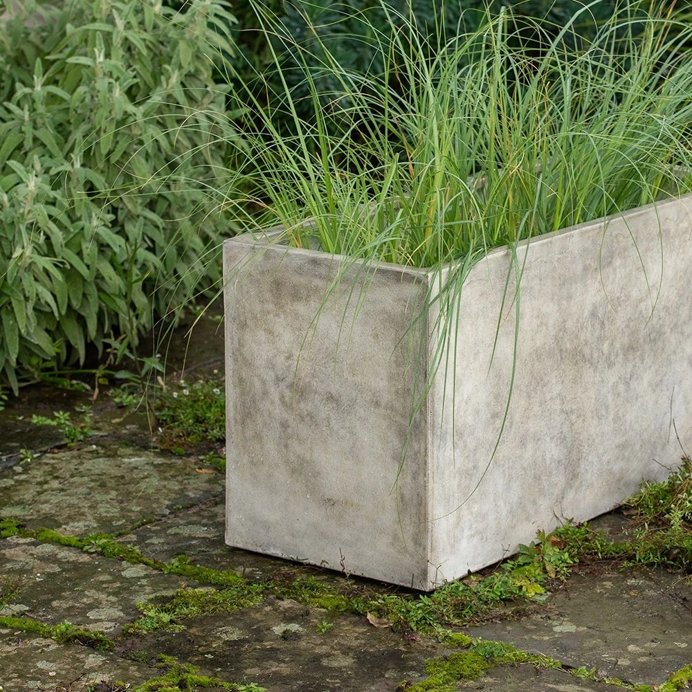 Rectangular Terrace Planter - Weathered Cream 2 Rectangular Terrace Planter - Weathered Cream - Image 2