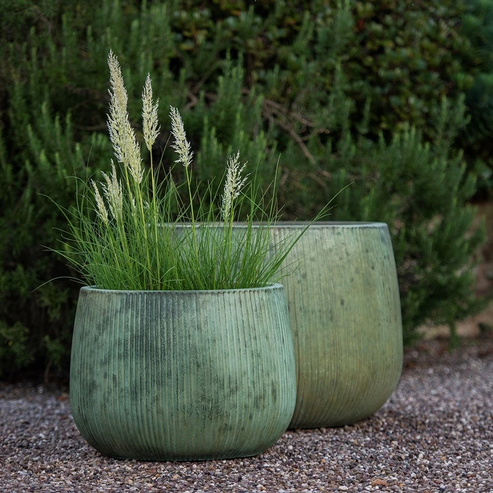 Ripple Bowl Planter - Verdigris 8 Ripple Bowl Planter - Verdigris - Image 8