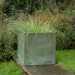 Square Terrace Planter - Verdigris -Plants Shop pr2000048721 card7 lg