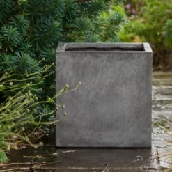 Square Terrace Planter - Weathered Cement -Plants Shop pr2000048722 card3 lg